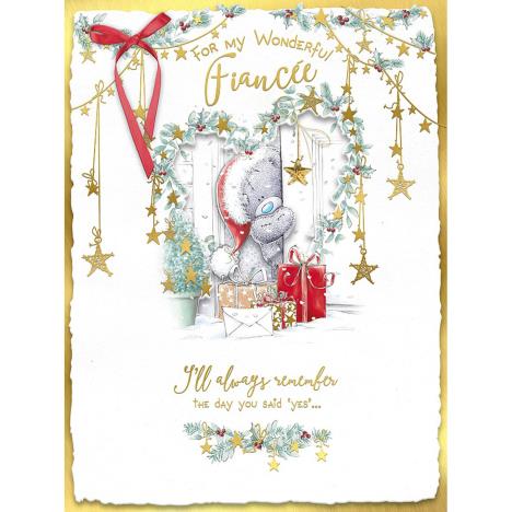 Fiancee Me to You Bear Luxury Boxed Christmas Card Extra Image 1